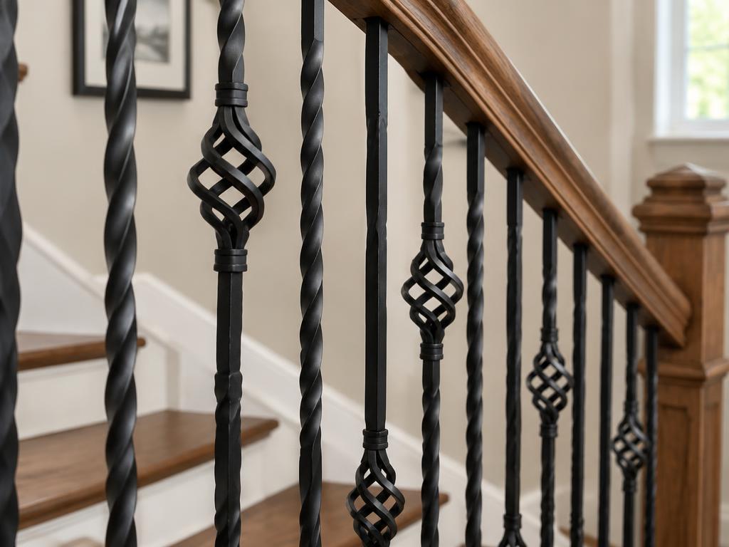 Spindles to iron balusters